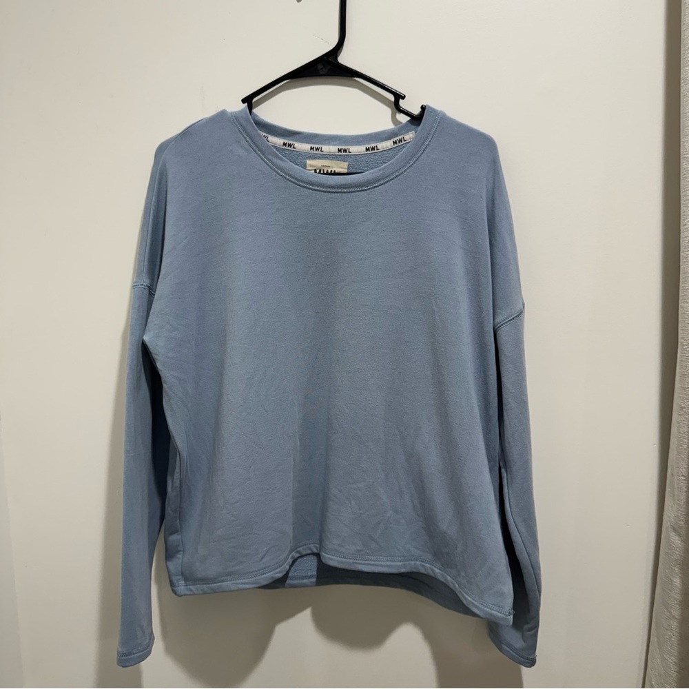 MADEWELL‎ MWL Blue Modal Blend Drop Sleeve Sweatshirt Size S